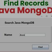 Search Using Java MongoDb