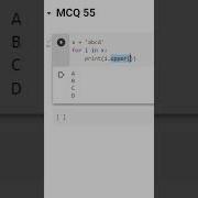 MCQ 55 Viral Python Leetcode Hackerrank Coding Study Shortvideo Interview Knowledge Reels