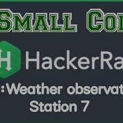 Weather Observation Station 7 SQL In Hackerrank Solution Discussion