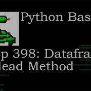 Python Basics Pandas DataFrame Head Method