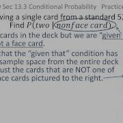 Probability Simple Conditional Probability With Cards