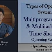 Multiprogramming And Multitasking Time Sharing Types Of Operating System Bangla Tutorial