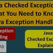 Java Checked Exceptions What You Need To Know Java Exception Handling