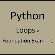 Foundation Exam 1 Loops Python NxtWave CCBP