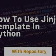 How To Use Jinja Template In Python