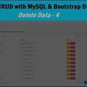 Node Js CRUD With MySQL Bootstrap Offcanvas Delete Data