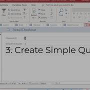 Microsoft Access Simple Book Library Database 3 4