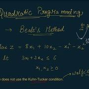 Quadratic PP Beale S Method Single Video No Parts