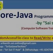 172 RamdomAccessFile Class To Read Write On File InputStreams OutputStreams Java IO Streams