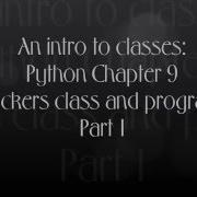 Python Chapter 9 Lesson 1 Part 1