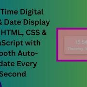 Build A Real Time Clock Date With HTML CSS JavaScript Live Time Display
