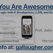 Ch 2 8 Conditionals With If Breakpoints Lldb Variables Constants Scope