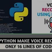 Voice Recorder Using Python Python Voice Recorder Python Codewithroyal Pythonprojects