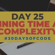 Running Time And Complexity 30 Days Of Code In Python Day 25