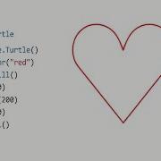 Draw Heart Using Turtle Graphics In Python