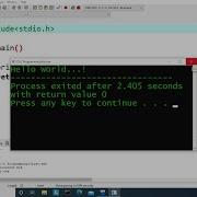 C Program To Print Hello World First C Program