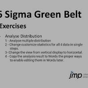 Basic JMP Analyze Distribution