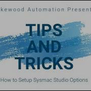 How To Setup Sysmac Studio Options