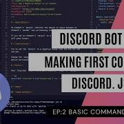 Coding A Basic Command Handler And First Command Episode 2 Discord Js V13