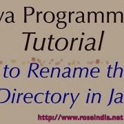 How To Rename The File Or Directory In Java