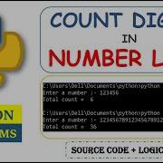Python Program To Count Digits In A Number Using Len Function