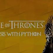 Game Of Thrones Analysis With Python Python For Beginners Python Programming Great Learning