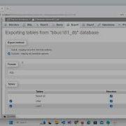 Export And Import Database Table In PhpMyAdmin