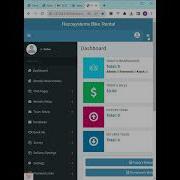 ADMIN LTE Dashboard Primary Menu On Mobile Version