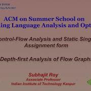 Control Flow Analyses And Static Single Assignment Form Depth First Analysis Of Flow Graphs