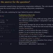 String Concatenation Using Pointer