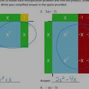 Multiplying Polynomials Using Algebra Tiles