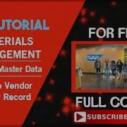 SAP Material Management Vendor Master Data Change Vendor Master Record SAP Tutorial For Free