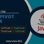 How To Find Pivot Index Leetcode 724 Java Tamil