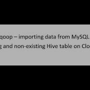 Sqoop Importing Data From MySQL To Hive Homework Using Cloudera VM Sqoop म र गदर शक