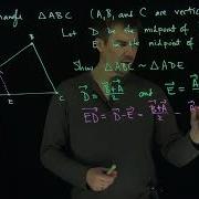 Using Vectors To Show Triangles Are Similar