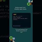 Python Any Trick 29 Simplify Logic Checks Python Tips Shorts Viral Tricks