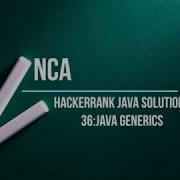 36 Java Generics Hackerrank Java Solutions