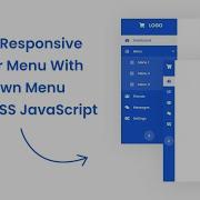 Create Responsive Sidebar Menu With Dropdown Menu HTML CSS JavaScript
