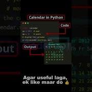 Python Magic Print ANY Calendar With 3 Lines Of Code