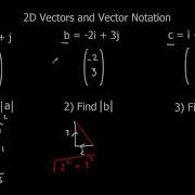 2D Vectors And Vector Notation