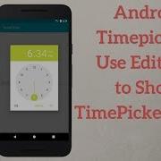 Android Timepicker Use EditText To Show TimePickerDialog Explained