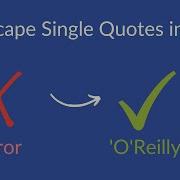 How To Escape Single Quotes In SQL