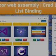 Blazor Web Assembly Crad List List Binding