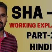 SHA 1 Secure Hash Algorithm 1 Part 2 Working Explained In Hindi
