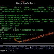 Debug Of SQL Procedures Triggers UDFs IBM AS400 SQl Procedure क Debug क स करत ह