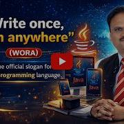 Write Once Run Anywhere WORA Is The Official Slogan For The Java Programming Language
