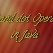 New And Dot Operators In Java