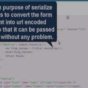 JQUERY Tutorial JQuery Serialize Method