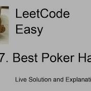 2347 Best Poker Hand Leetcode Easy