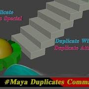 Duplicate Command In Maya Duplicate With Transform Maya Duplicate Attribute Values